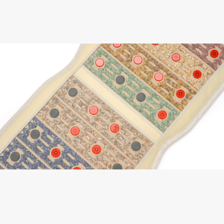 Chair Pad Chakra Mat with Crystal Technology, Far Infrared Laser Light, Heated, PEMF, Red light Photons, Negative Ion Generating & Digital Touchscreen Controller