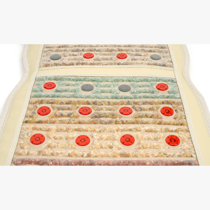 Chair Pad Chakra Mat with Crystal Technology, Far Infrared Laser Light, Heated, PEMF, Red light Photons, Negative Ion Generating & Digital Touchscreen Controller