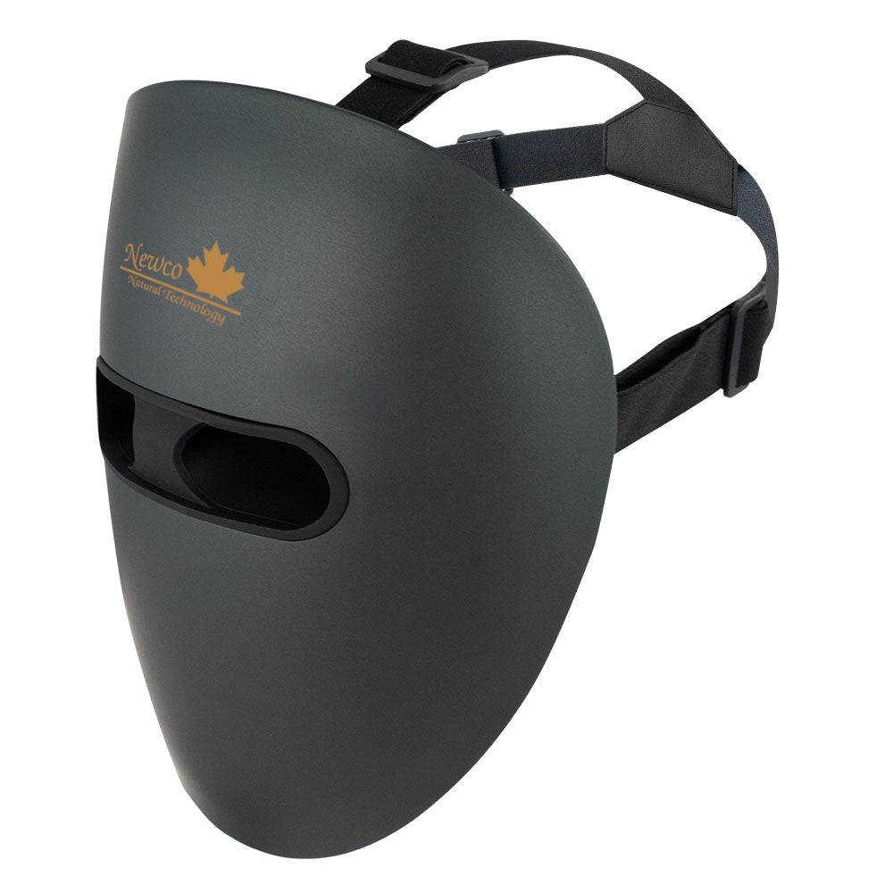 Black Electroplated Mask with Red light & Near Infared Laser Light with 24K Gold LED Wires