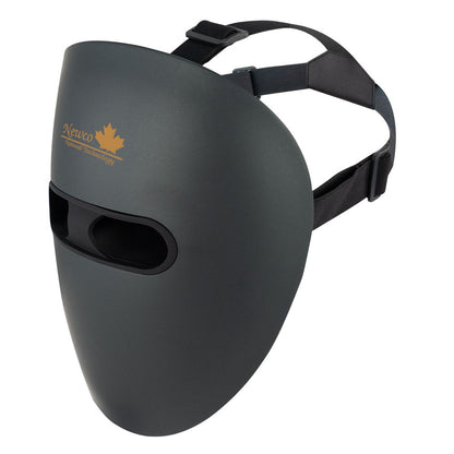 Black Electroplated Mask with Red light & Near Infared Laser Light with 24K Gold LED Wires