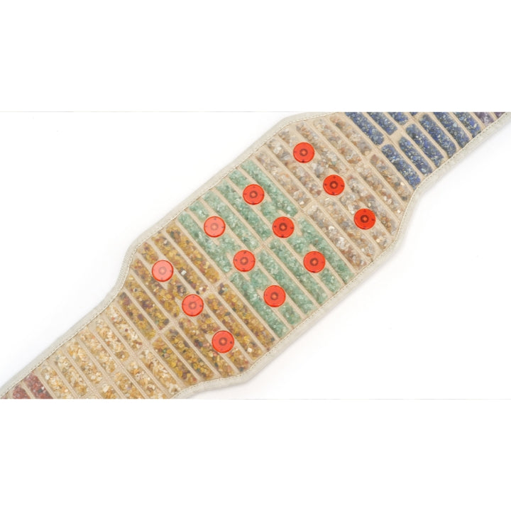 Lower Back Chakra Belt with Crystal Technology, Far Infared, Heated PEMF, Red light Photons, Negative Ion Generating & Digital touch screen