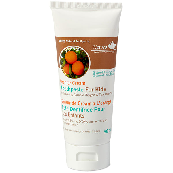 Orange Cream Fluoride Free Kids Toothpaste