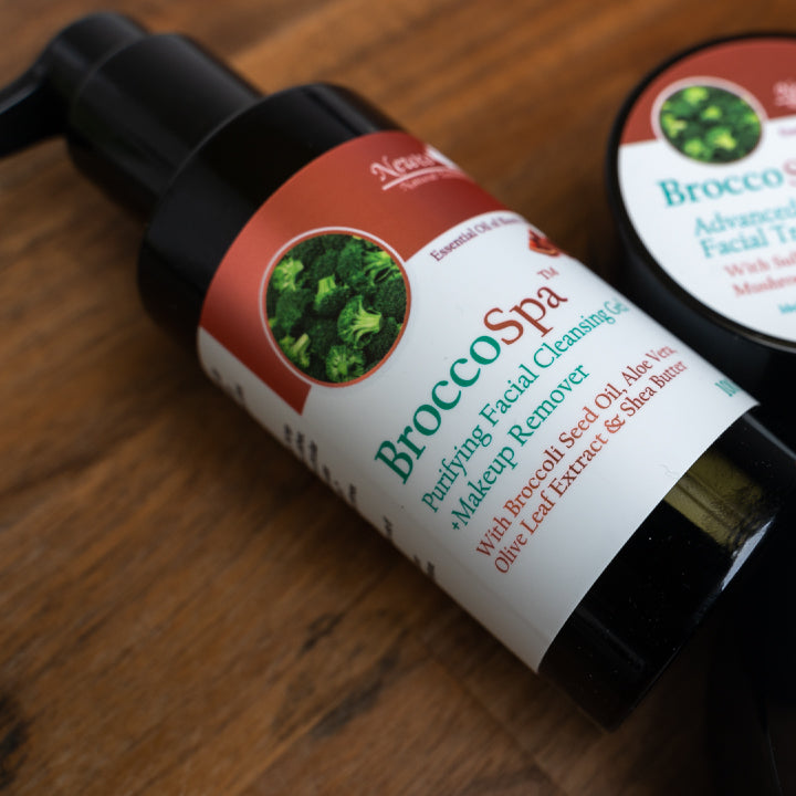 BroccoSpa™ Purifying Facial Cleansing Gel & Makeup Remover